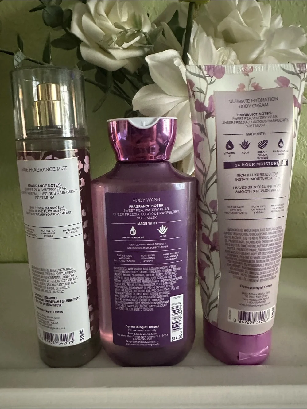 Bath & Body Works three piece